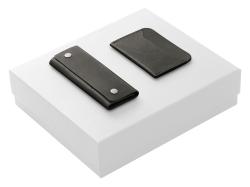 Подарочный набор Long River: картхолдер, ключница (без лого Long River), белая коробка