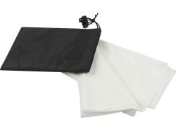 Lucas спортивное полотенце из переработанного полиэстера 30х80 см - Белый