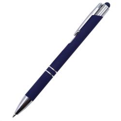 Ручка металлическая Ingrid софт-тач, темно-синяя