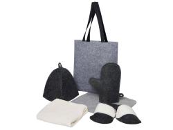 Банный набор с килтом Healing, мужской, двуцветный