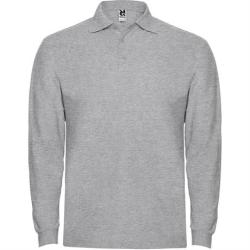 Футболка поло ESTRELLA L/S мужская, ПЁСТРЫЙ СЕРЫЙ S