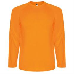 Спортивная футболка MONTECARLO L/S мужская, ФЛУОРЕСЦЕНТНЫЙ ОРАНЖЕВЫЙ S