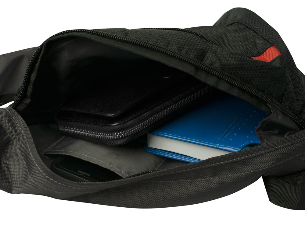 Рюкзак SWISSGEAR с одним плечевым ремнем, 25x15x45 см, 7 л, черный/серый