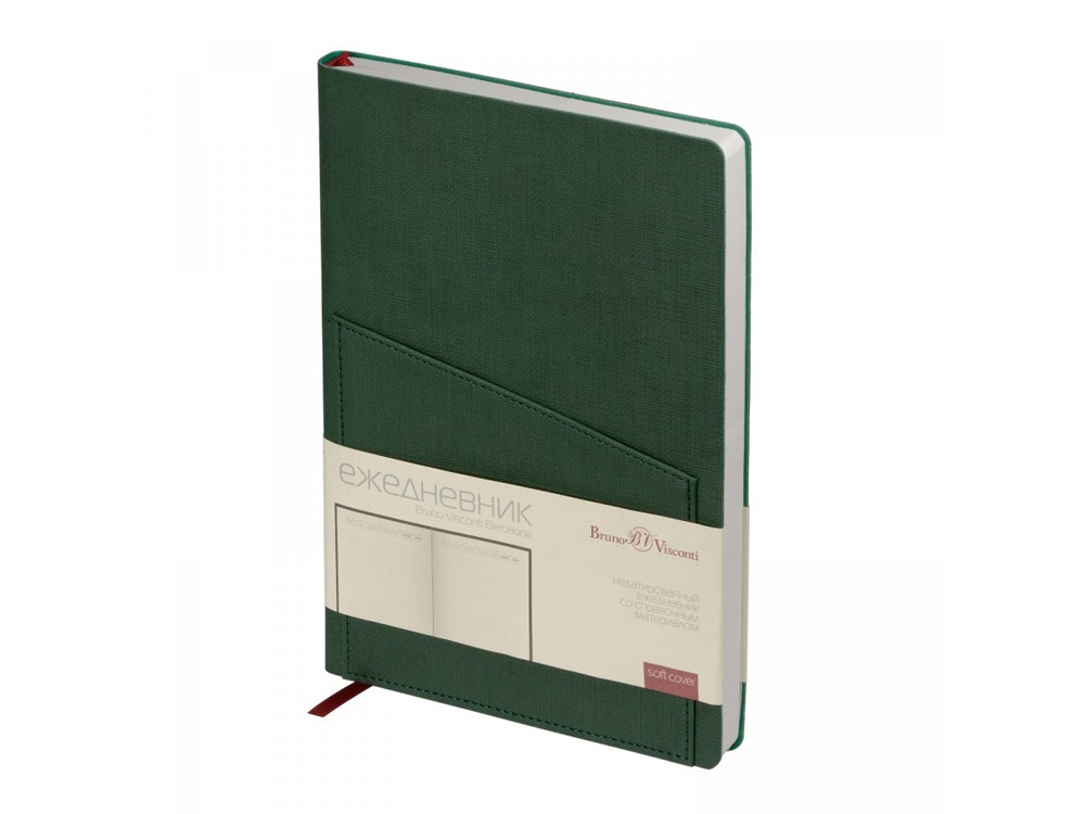 Ежедневник недатированный А5 Barcelona, зеленый (Р) Ежедневник недатированный А5 Barcelona, зеленый (Р)