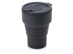 Силиконовый складной стакан GoCup, темно-серый Силиконовый складной стакан GoCup, темно-серый