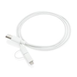 Кабель «2 в 1» с лицензированным MFi разъемом Apple Lightning Кабель «2 в 1» с лицензированным MFi разъемом Apple Lightning