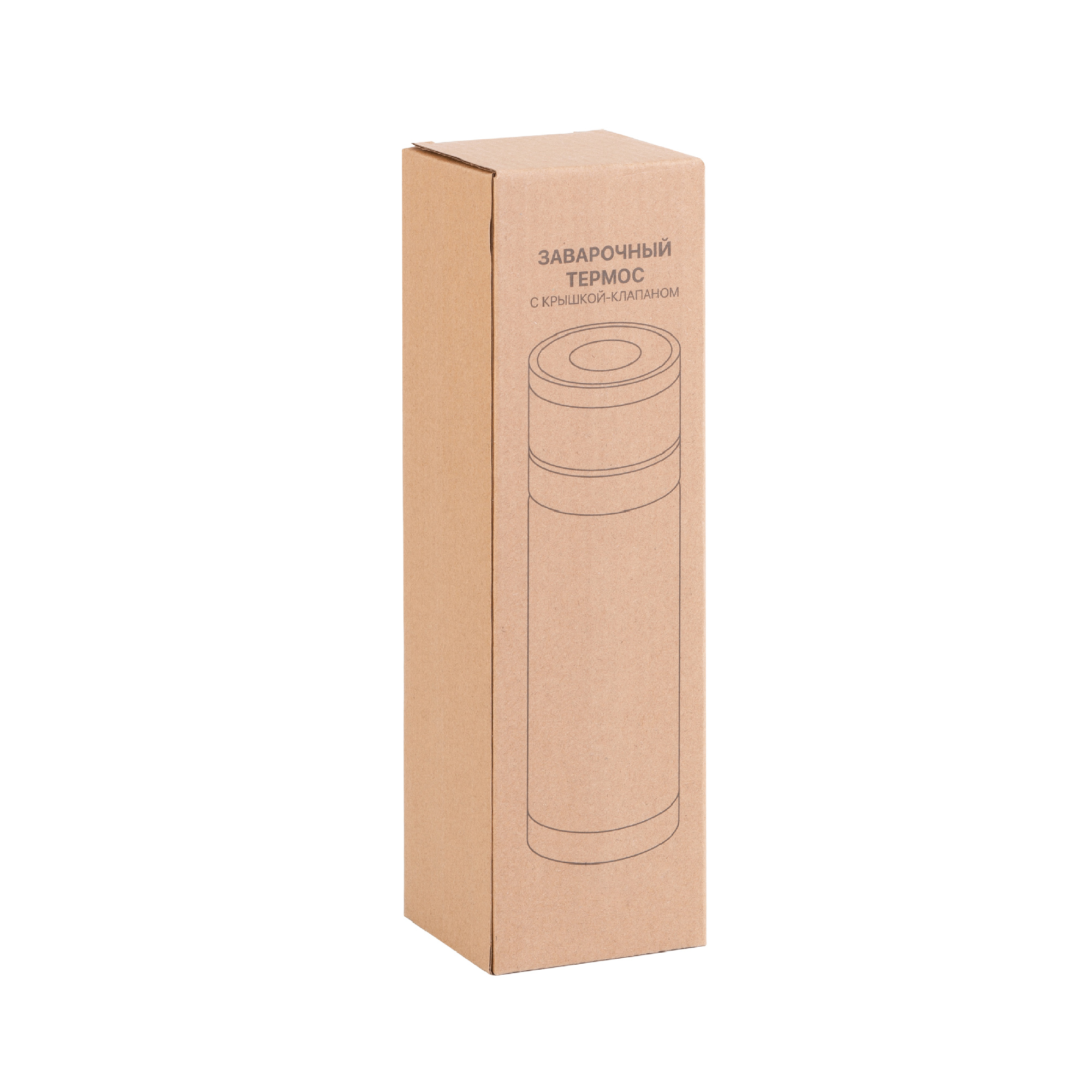 Заварочный термос "Press" 400 мл, серебристый