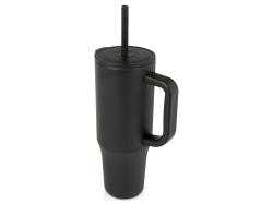 Brady термостакан с силиконовой трубочкой, 900 мл, сертифицированный согласно RCS- Черный