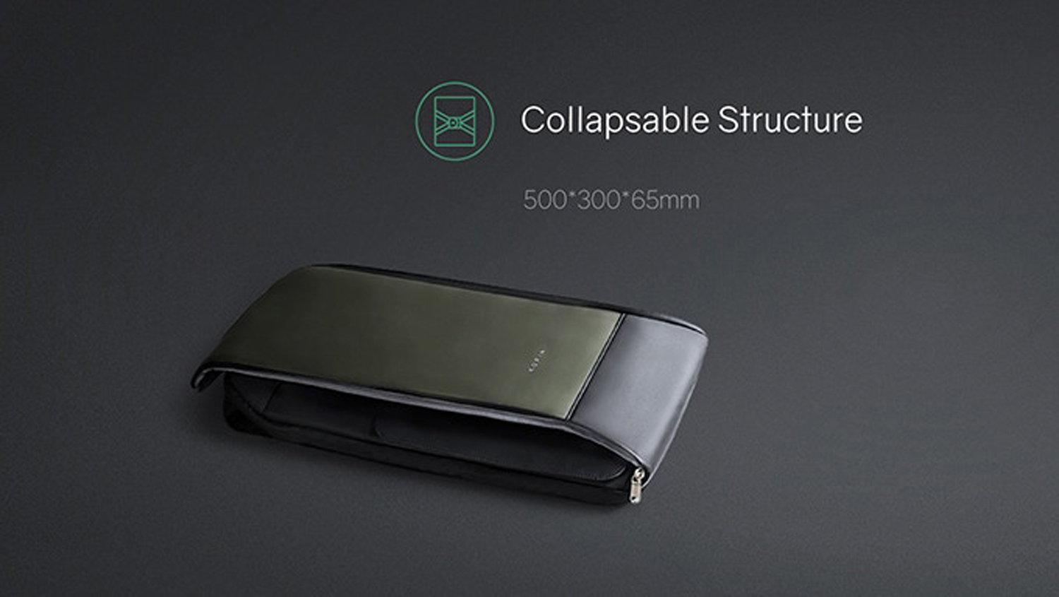 Рюкзак KORIN FlipPack 47х30х17 см, черный