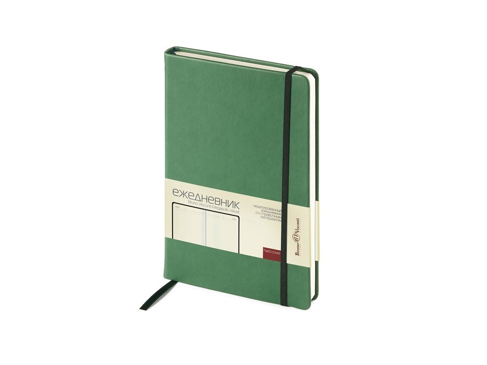 Ежедневник А5 недатированный Megapolis Velvet, зеленый (Р) Ежедневник А5 недатированный Megapolis Velvet, зеленый (Р)
