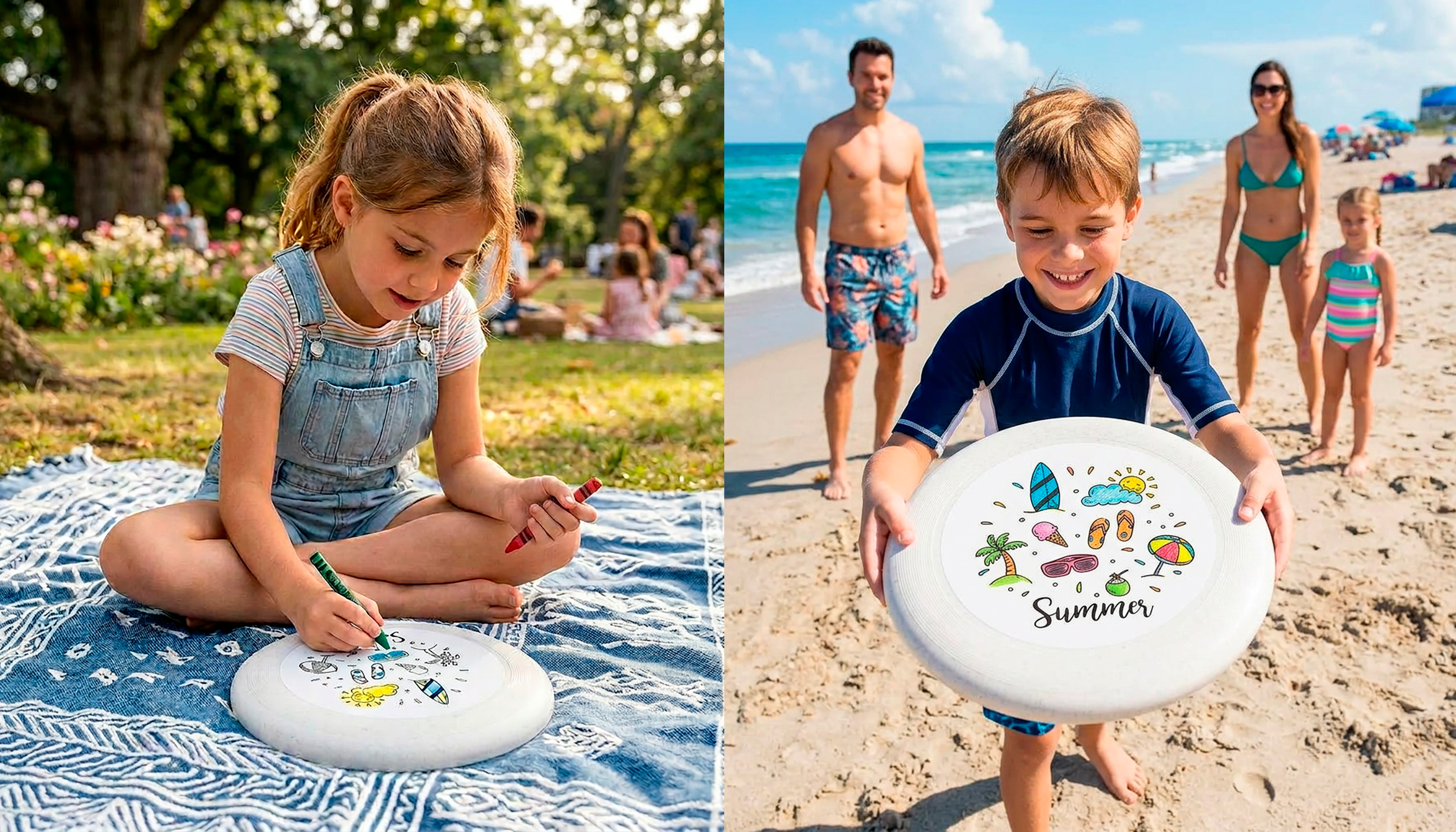 Фрисби-раскраска "Лето"