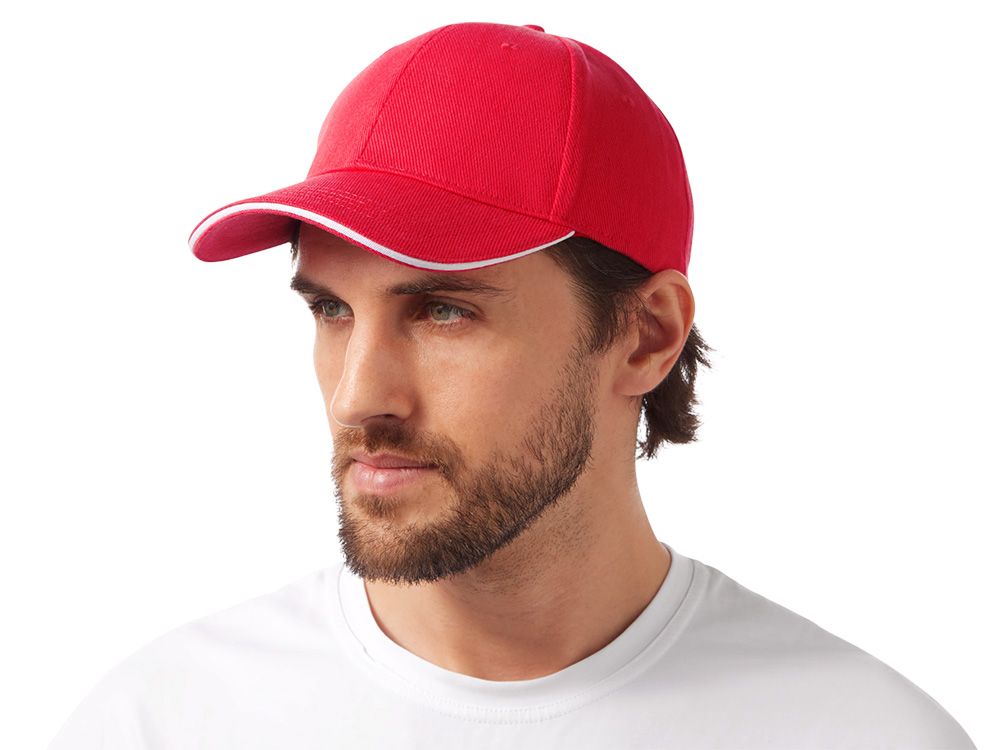 Бейсболка Cancun, красный/белый