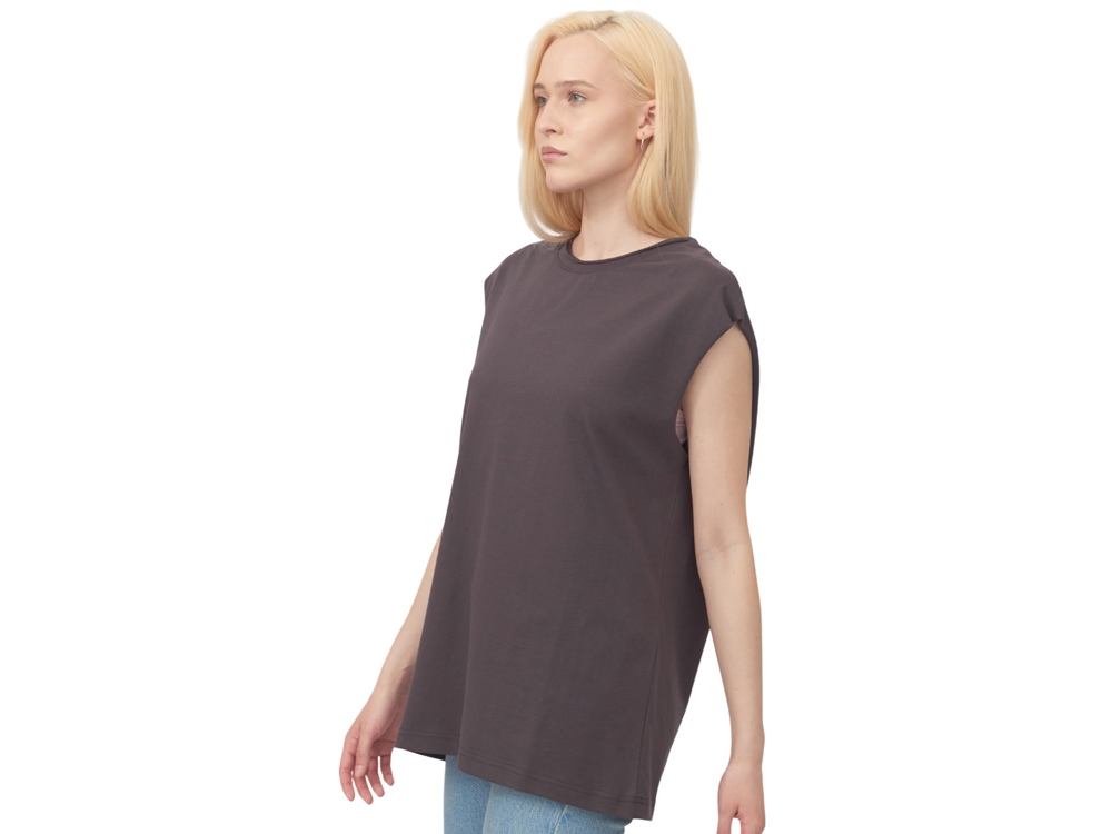 Майка оверсайз Berlin, унисекс, темно-серый