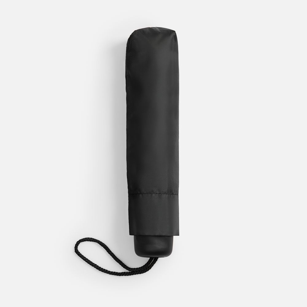 Зонт складной Basic, ver.2, черный Зонт складной Basic, ver.2, черный