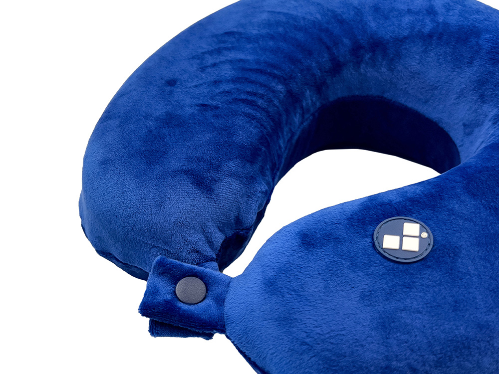Подушка для путешествий с эффектом памяти Мемо Drowsy Royal Blue