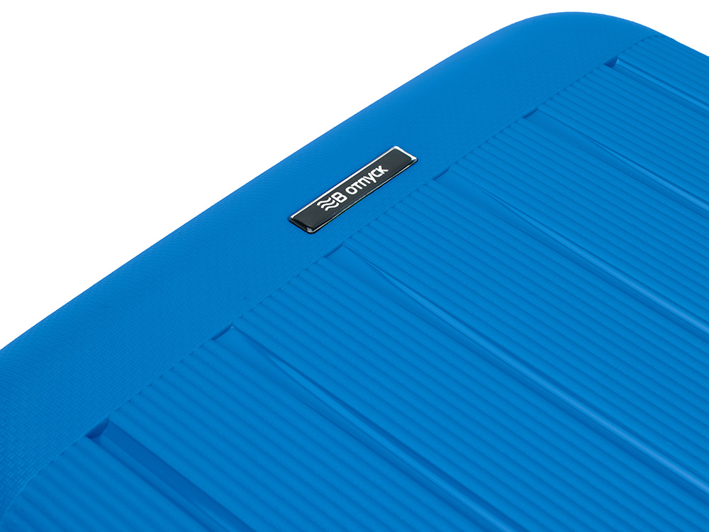 Чемодан TORBER В Отпуск, ярко-синий, полипропилен, 55 х 36 х 21,5 см, 37 л