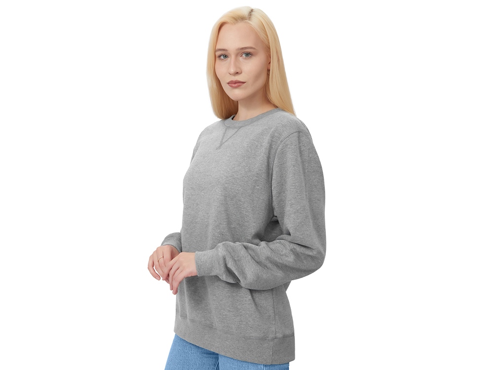 Свитшот Lisbon унисекс, серый меланж