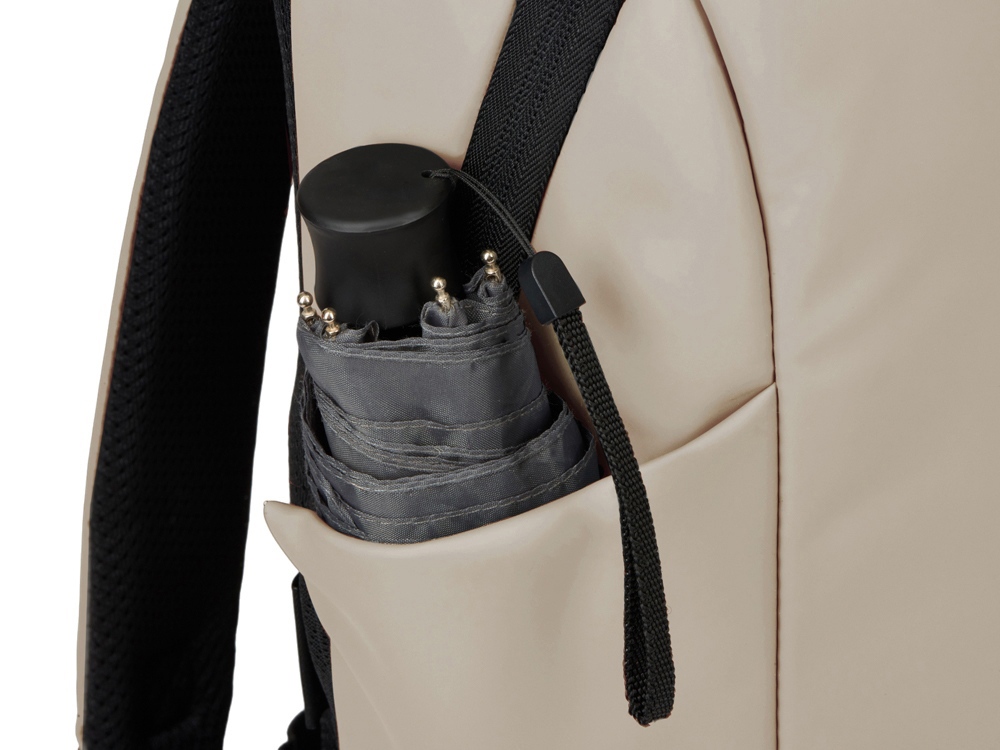 Рюкзак Sofit для ноутбука из экокожи, бежевый Рюкзак Sofit для ноутбука из экокожи, бежевый