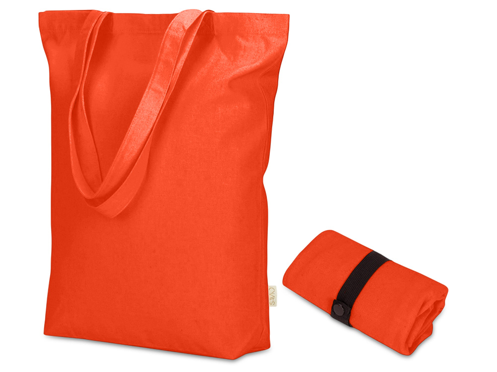 Сумка Fixy из переработанного хлопка с фиксирующей эластичной лентой, красный