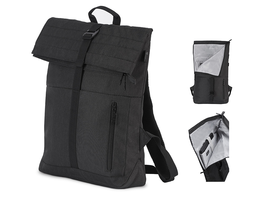 Рюкзак Teen для ноутбука15.6 с боковой молнией, темно-серый