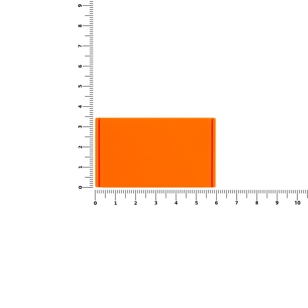 Лейбл из ПВХ Dzeta, M, оранжевый неон