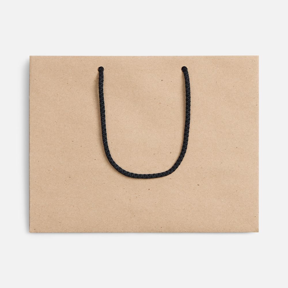 Пакет бумажный Stor, неокрашенный с черными ручками Пакет бумажный Stor, неокрашенный с черными ручками