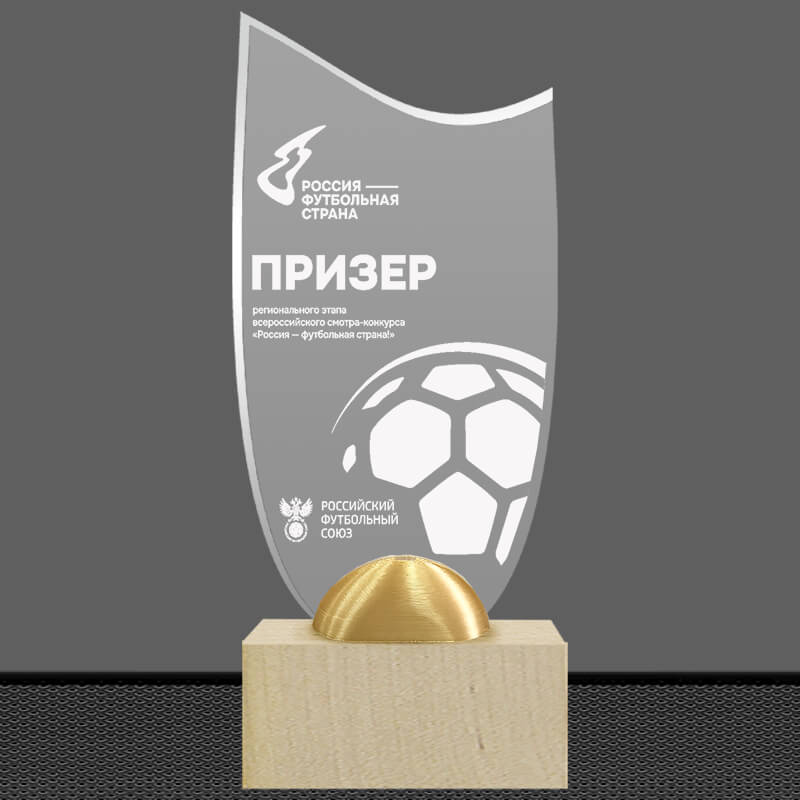 Акриловая награда с лазерной гравировкой