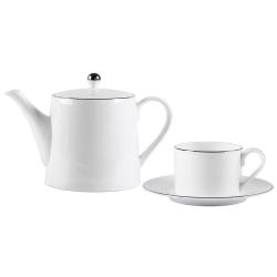 Набор PLATINUM: чайная пара и чайник в подарочной упаковке
