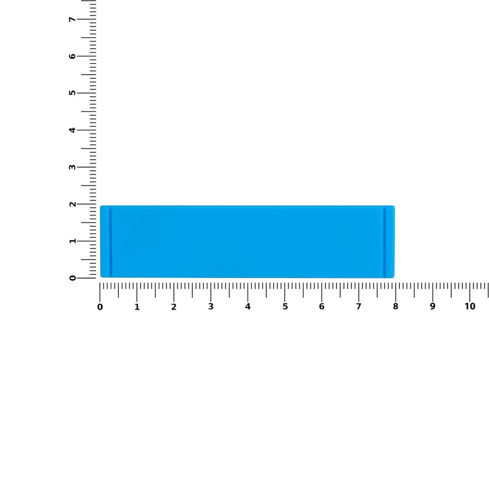 Лейбл из ПВХ Dzeta, S, голубой Лейбл из ПВХ Dzeta, S, голубой