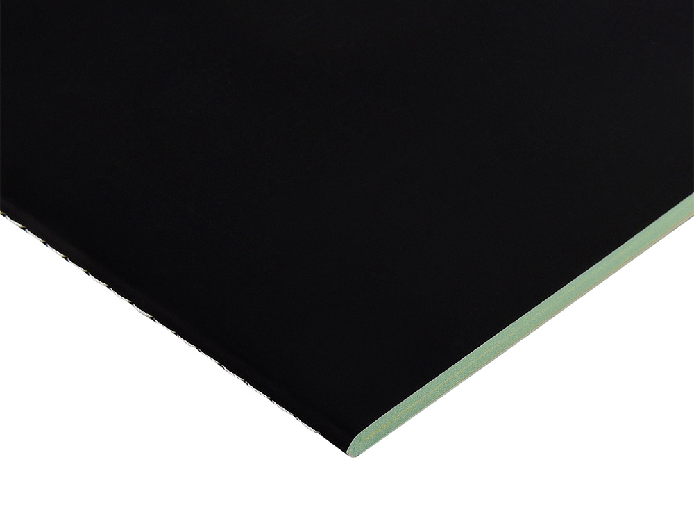 Бизнес-тетрадь А5 Pragmatic Contrast, 40 листов в клетку, черный с салатовым срезом