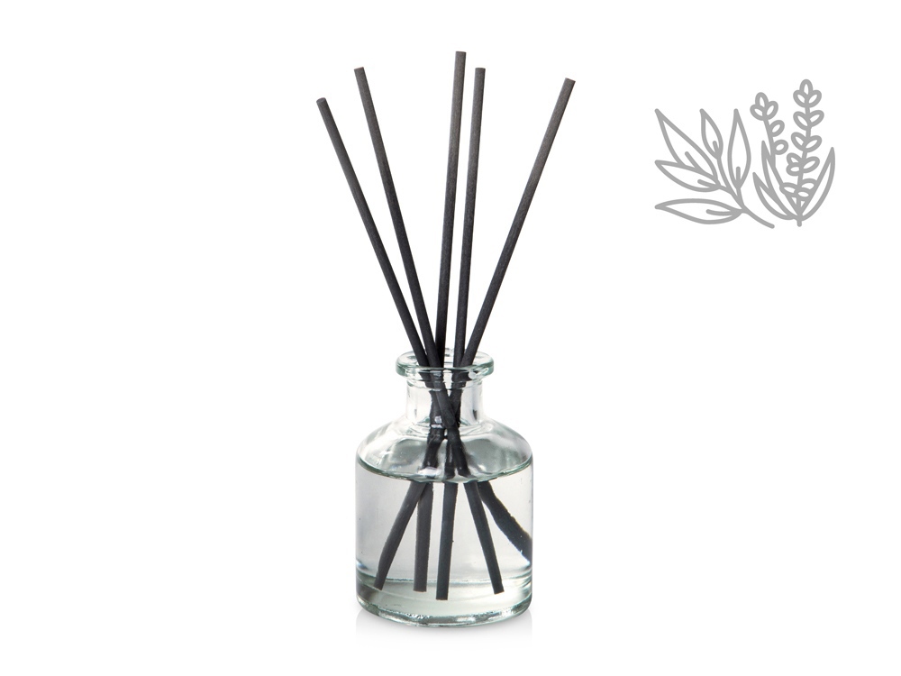 Подарочный набор с пледом, свечой и диффузором, синий