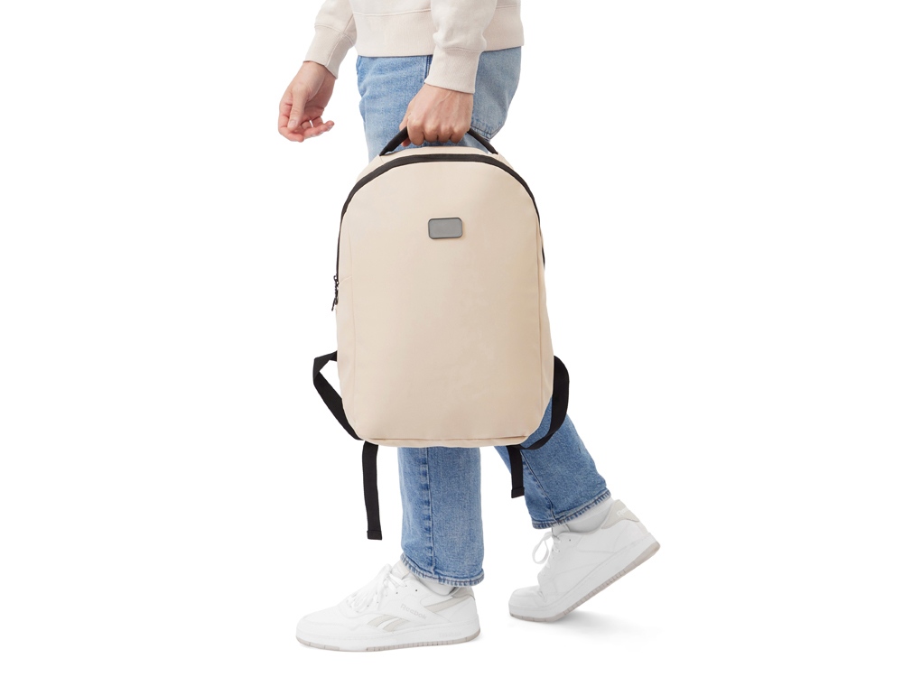 Рюкзак Sofit для ноутбука из экокожи, бежевый Рюкзак Sofit для ноутбука из экокожи, бежевый