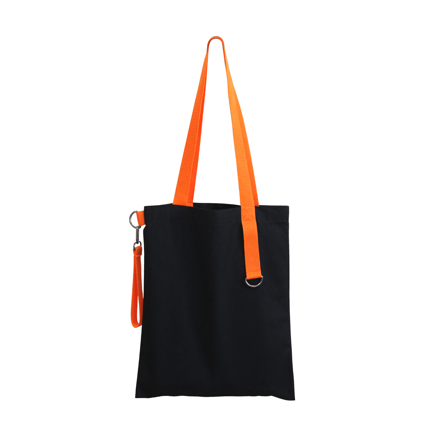 Шоппер Superbag black с ремувкой 4sb (чёрный с оранжевым)