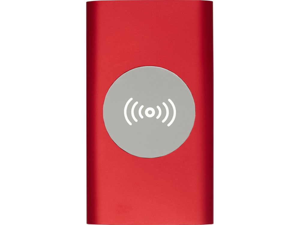 Беспроводное портативное зарядное устройство емкостью 4000 мАч Juice, красный