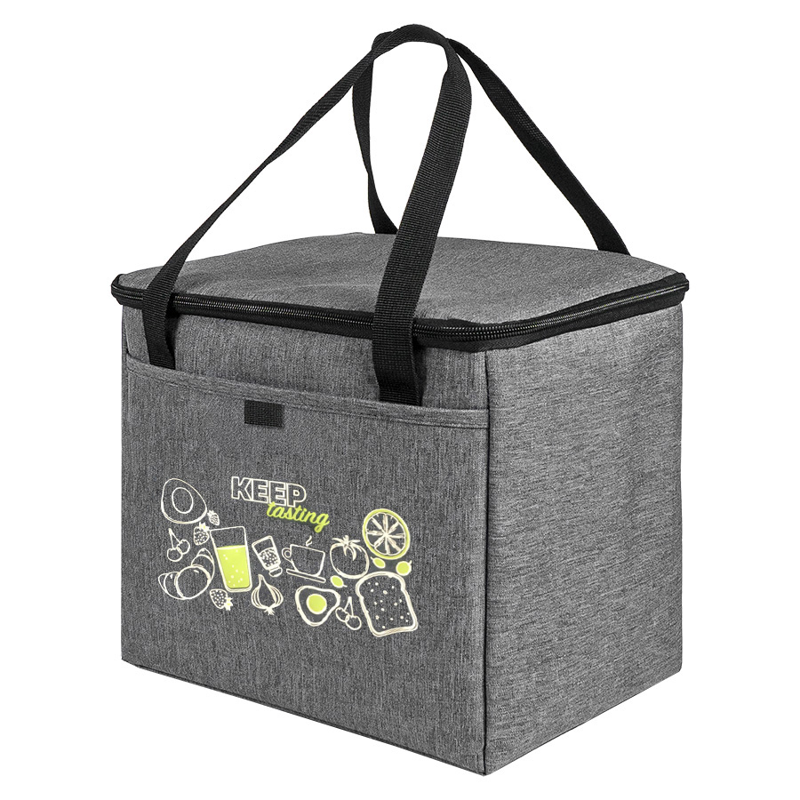 Термосумка "KEEP", 27 x 24. x 20 см, полиэстер 300D, PEVA, серый меланж