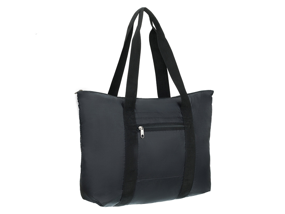 Сумка складная TORBER, черный, полиэстер, 48x33x12 см Сумка складная TORBER, черный, полиэстер, 48x33x12 см