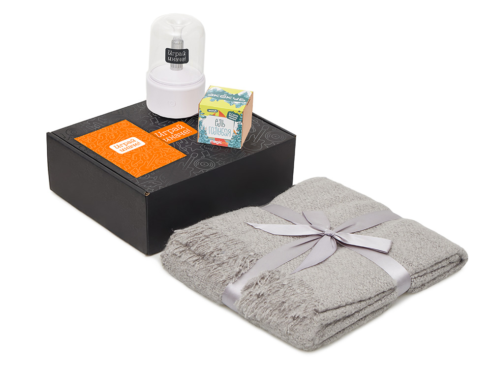 Подарочный набор Re:y. Grow с пледом, увлажнителем и набором для выращивания Подарочный набор Re:y. Grow с пледом, увлажнителем и набором для выращивания