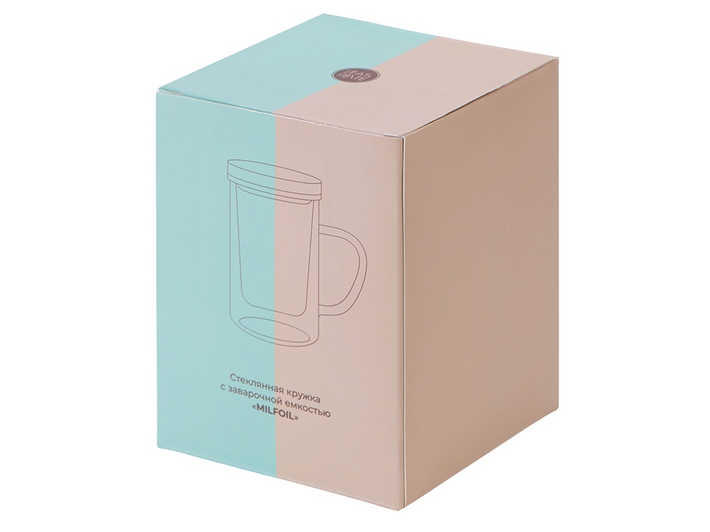 Стеклянная кружка с заварочной емкостью Milfoil Стеклянная кружка с заварочной емкостью Milfoil