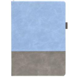 Ежедневник Horizon, недатированный, серый с голубым