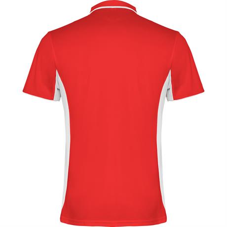 Спортивная футболка поло MONTMELO мужская, КРАСНЫЙ/БЕЛЫЙ XL