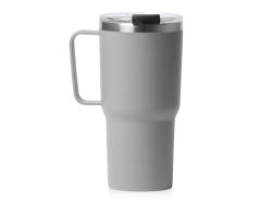 Термокружка Кенчер с двойными стенками из нержавеющей стали 304 и полипропилена, серый
