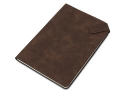 Блокнот А5 в гибкой обложке Chaplin, шоколадный