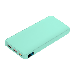 Внешний аккумулятор с подсветкой Ancor PD Plus 10000 mAh, бирюзовый Внешний аккумулятор с подсветкой Ancor PD Plus 10000 mAh, бирюзовый