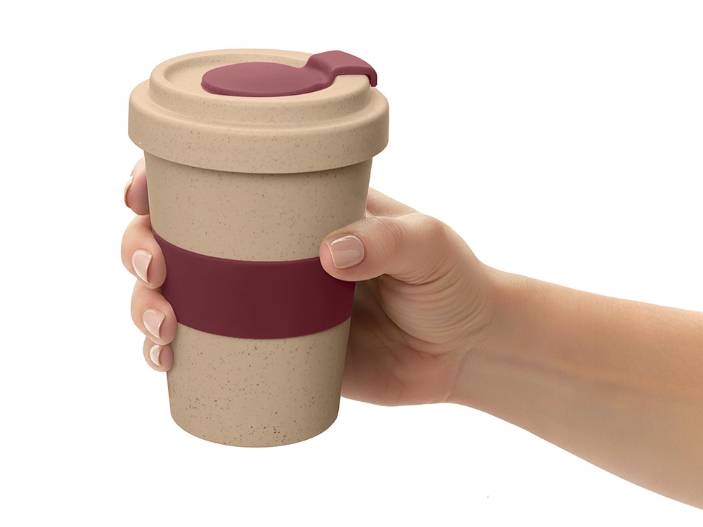 Стакан из пшеничного волокна Flava, burgundy Стакан из пшеничного волокна Flava, burgundy