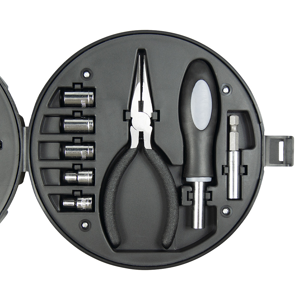 Набор инструментов в форме колеса TORQ, черный