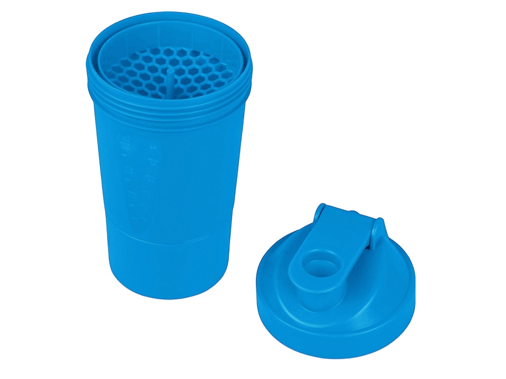 Шейкер для спортивного питания Level Up, голубой