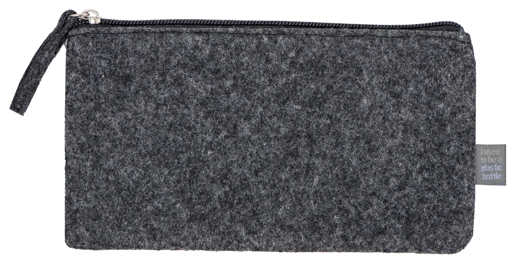 Пенал из RPET-фетра Felt, серый Пенал из RPET-фетра Felt, серый