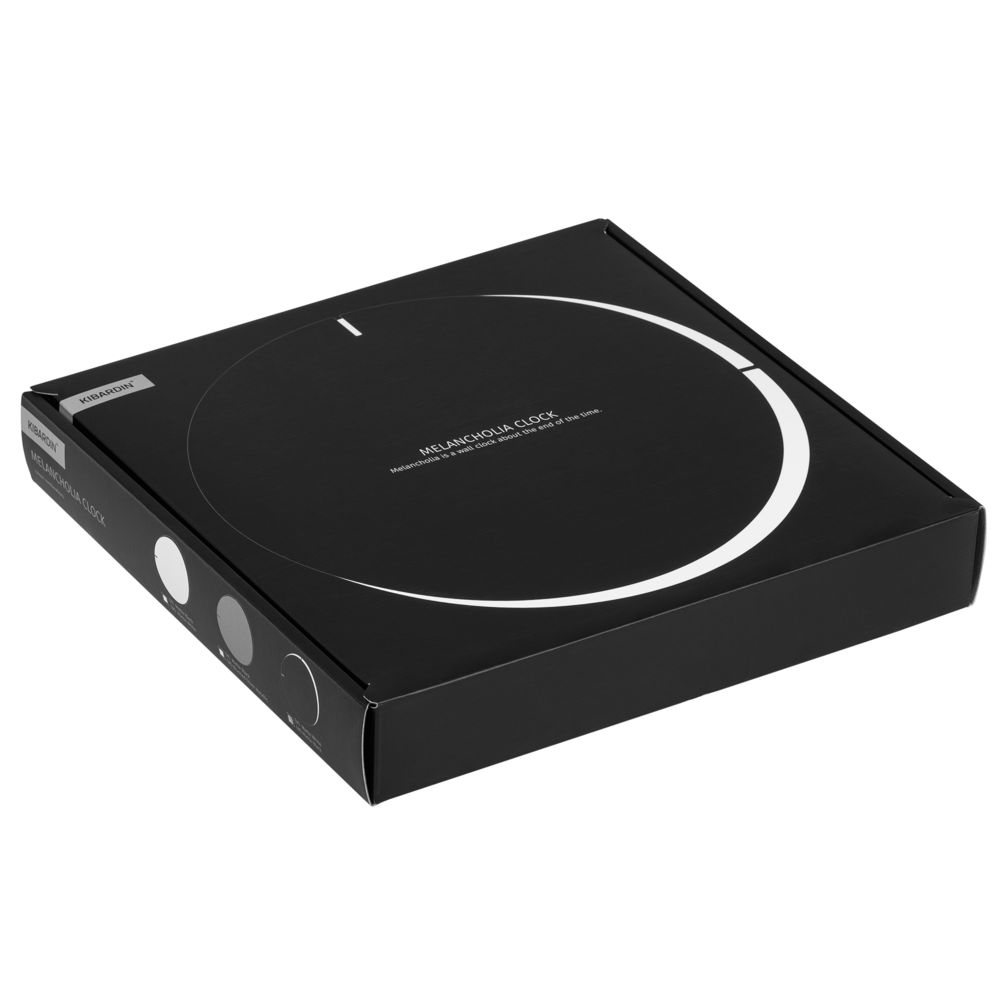 Часы настенные Melancholia Clock, черные Часы настенные Melancholia Clock, черные