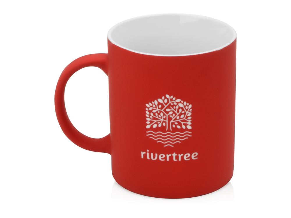 Кружка с покрытием soft-touch Barrel of a Gum, красный (Р)