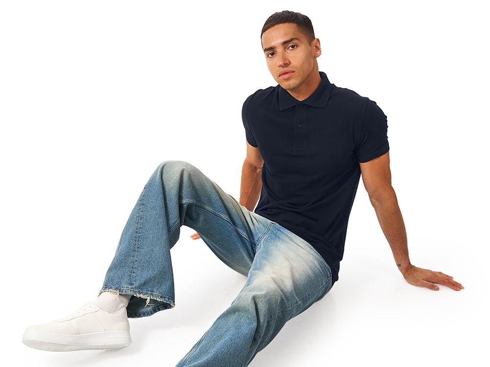 Рубашка поло First N мужская, темно-синий